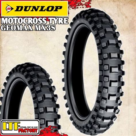 Jual DUNLOP GEOMAX MX3S 64M WT 110 100 18 REAR TYRE Ban Luar