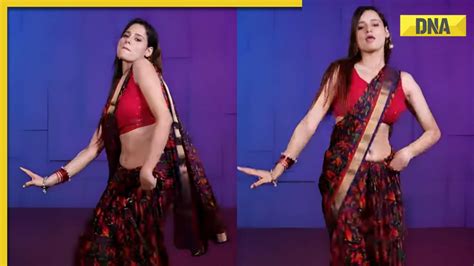 Viral Video Saree Clad Woman S Scintillating Dance To Tune Maari