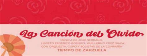 Entradas zarzuela La canción del olvido