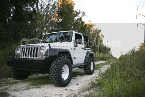 My new white wheels - JKowners.com : Jeep Wrangler JK Forum