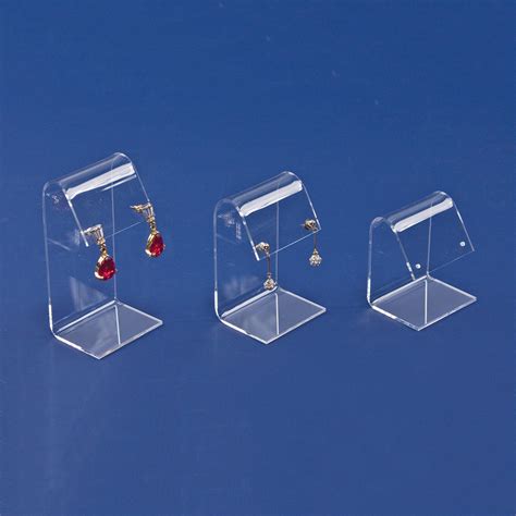 Acrylic Earring Display 3pcsset 1 12 X 2 X 2 14h 3 18h 3 78