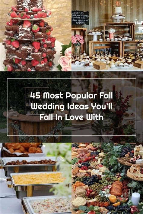 Wedding Tables Food 45 Most Popular Fall Wedding Ideas Youll Fall In