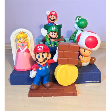 Coleção Kit 18 Miniaturas Super Mario Bros Pronta Entrega Escorrega