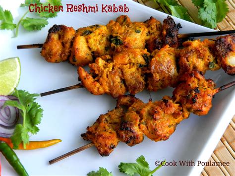 Cook With Poulamee Chicken Reshmi Kabab