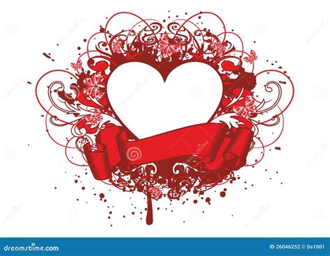 Corazón Con Los Modelos Ilustración Del Vector Ilustración De Amor