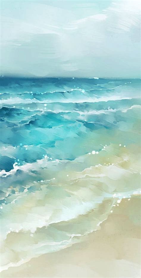 Watercolor Waves Watercolor Painting Techniques Watercolor Paintings Easy Beach Watercolor