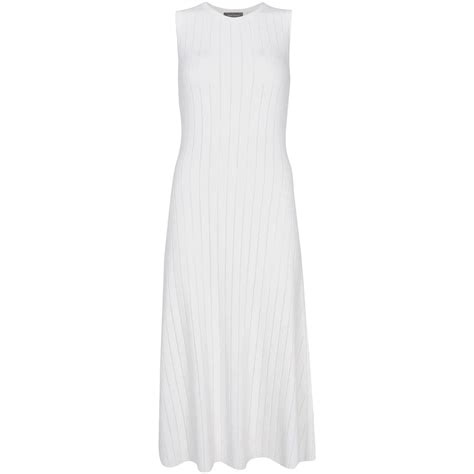 Mint Velvet White Sleeveless Midi Dress Jarrold Norwich