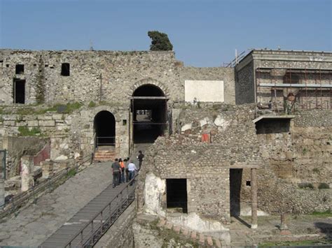 Between The Porta Marina And The Antiquarium Is The Larario Dei