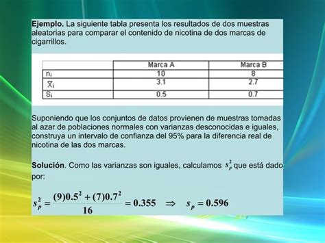 Diferenciademediaspdf Estadística Inferencial Ppt