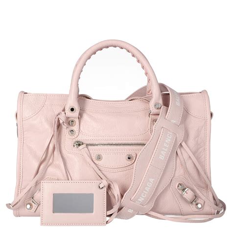 Balenciaga Pink Leather Small Classic City Tote Bag Balenciaga The