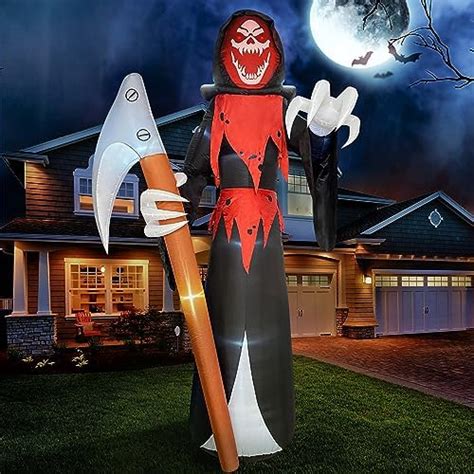 Amazon Joiedomi Ft Tall Giant Scary Halloween Inflatable Grim