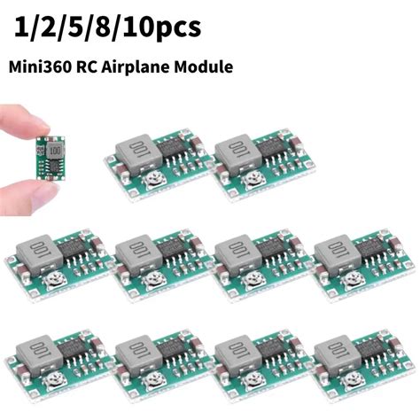 1 2 5 8 10pcs Mini360 RC Airplane Module Mini 360 DC Buck Converter 2A