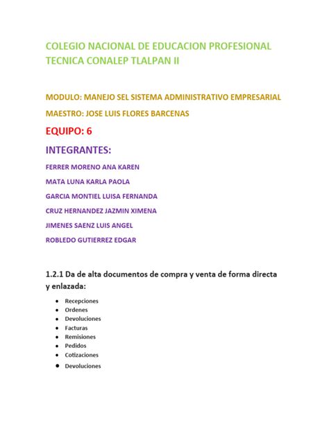 Colegio Nacional De Educacion Profesional Tecnica Conalep Tlalpan Ii Pdf Tipo De Cambio