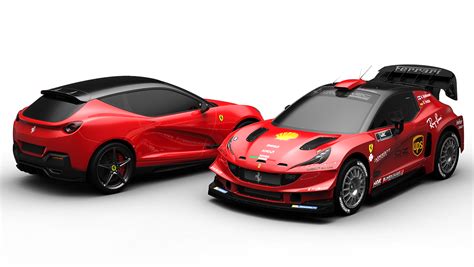 Ferrari Hatchback Wrc Concept Car Behance