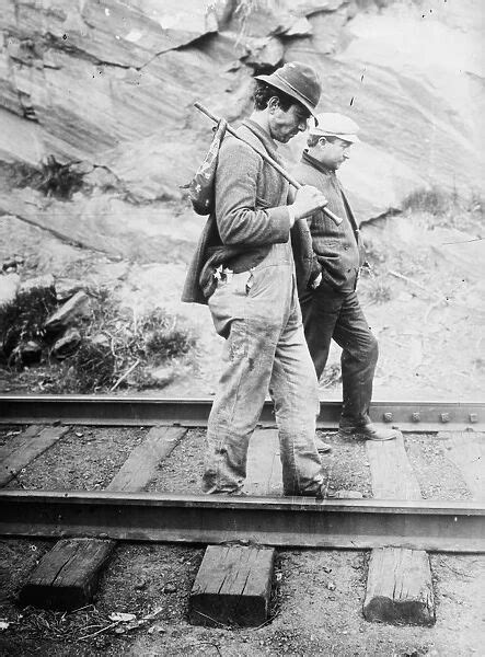 Hobos C1920 Hobos Walking Along The Railroad Tracks 12233163