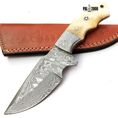 Damascus Knives - Best Handmade Fixed Blade Hunting Knife 9385 - Pal2000Knives