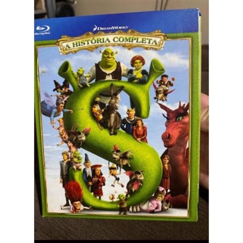 Box Bluray Shrek A Hist Ria Completa Shopee Brasil