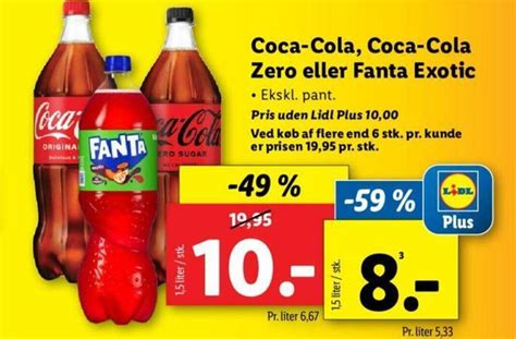 Coca Cola Coca Cola Zero Eller Fanta Exotic Tilbud Hos Lidl