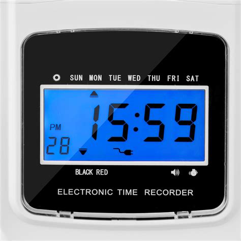 Vevor Punch Time Clock Time Tracker Machine For Employees Of Small