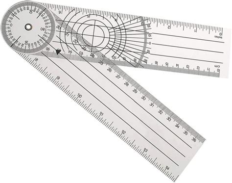 360 Ruler Pvc Spinal Goniometer Pvc Medical Goniometer Plastic Rotary