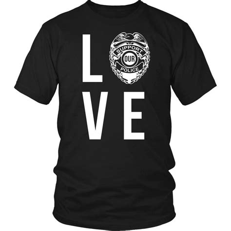 Policeman T Shirt Love Police Teelime Unique T Shirts