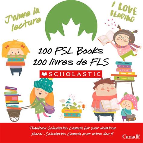 Scholastic Canada Donates Fsl Books Canadian Parents For French