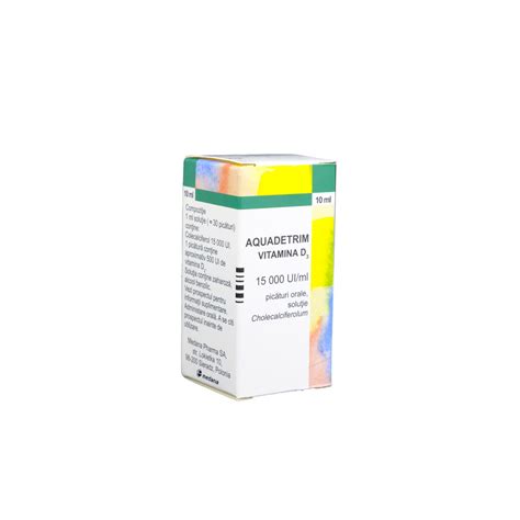 Aquadetrim Vit D3 15000 UI/ml 10ml pic.orale