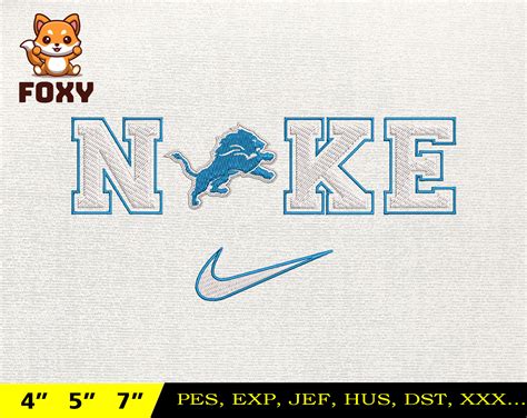 NFL Detroit Lions NIKE NFL Embroidery Design NFL Team Embr Inspire