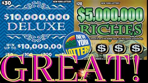 Deluxe Riches New York Lotto Scratch Offs