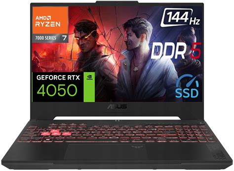 Asus TUF Gaming A15 15 6 144Hz Ryzen 7 7735HS DDR5 16GB SSD512 RTX4050