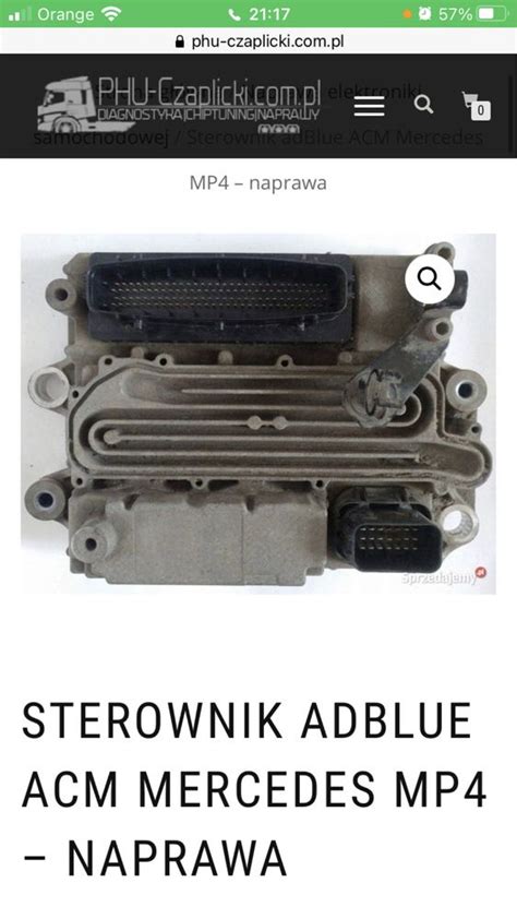 Sterownik adblue ACM Mercedes MP4 Inowrocław OLX pl