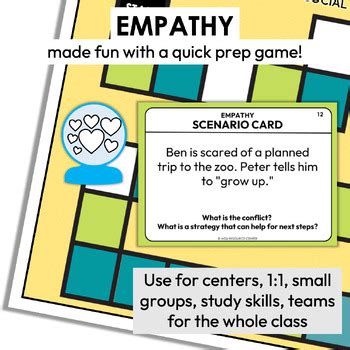 Empathy Social Skills Game | Social Skills Activities | Autism | TPT