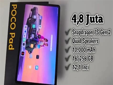 Poco Pad Tablet Pertama Poco Pake Snapdragon S Gen Jadi Tablet