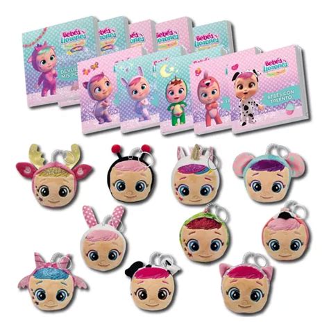 Llaveros Peluches Squishy Bebes Llorones Set X10 Ct