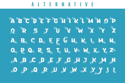 Free Mermaid Tail Monogram Font Free Svg Designs Home