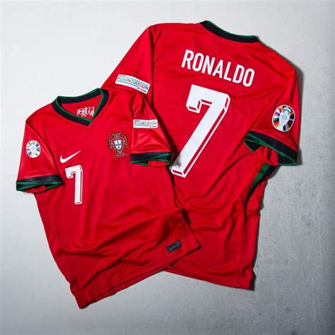 Jual JERSEY BAJU BOLA PORTUGAL HOME EURO 2024 PLUS NAMSET RONALDO 7