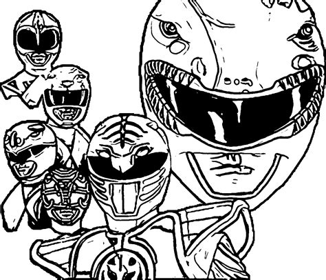 Printable Mighty Morphin Power Rangers Coloring Pages