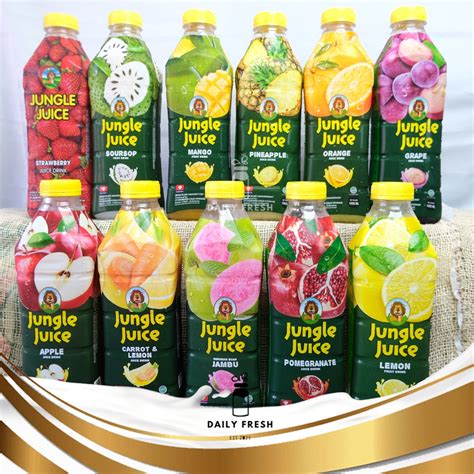 Jual JUNGLE JUICE 1 LITER JUS BUAH ALL VARIAN SEMUA RASA Shopee Indonesia