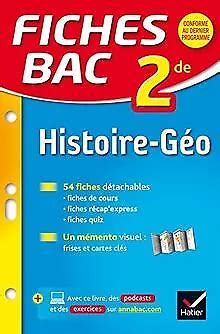 FICHES BAC HISTOIRE GEOGRAPHIE 2de de Bouron Françoise Livre état