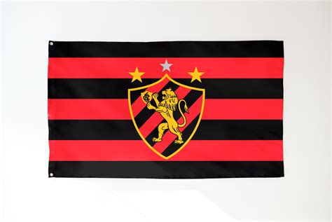 Bandeira Sport Recife Dupla Face 145x85 cm Oxford Poliéster