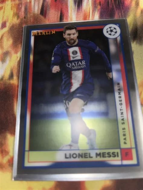 CARTE DE FOOT Topps Merlin Lionel Messi Paris Saint Germain EUR 4 99