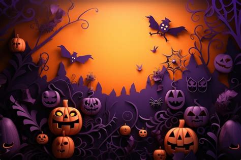 Premium Ai Image Halloween Background Generative Ai