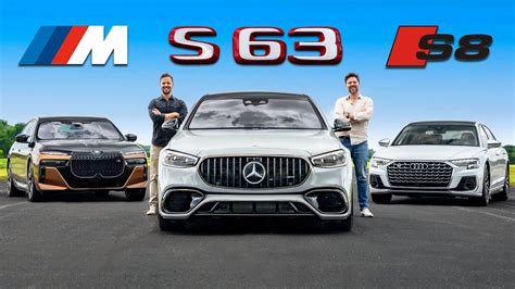 Mercedes Amg S Vs Audi S Vs Bmw M Review Drag Race Youtube