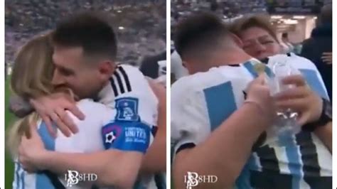 ¿quién Es La Mujer Que Abrazó A Lionel Messi En La Final Del Mundial