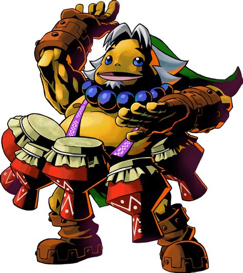 Majoras Mask 3d Official Art Goron Link Legend Of Zelda Majoras Mask