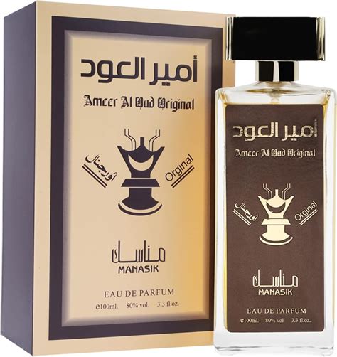 عطر آمير العود الأصلي للرجال من ماناسيك عطر بخاخ القماش، عطر يدوم