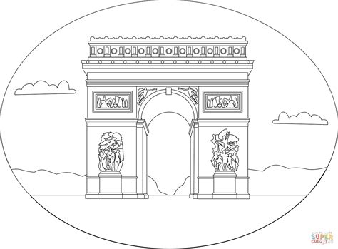 Coloriage Arc De Triomphe Coloriages Imprimer Gratuits