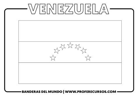 Bandera De Venezuela Para Colorear