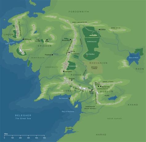 Middle Earth Map Minecraft Map