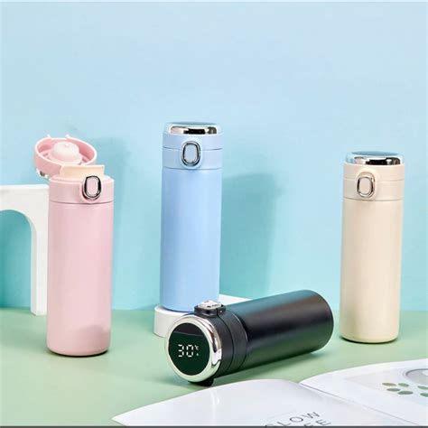 Jual Tumbler Led Peas Cup Termos Temperatur Suhu Stainles Termurah